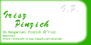irisz pinzich business card
